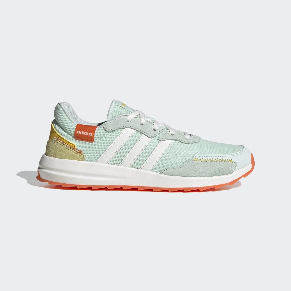Adidasi Alergare Adidas Retrorun Dama Romania - Gri Verzi/Albi/Portocalii EG4221